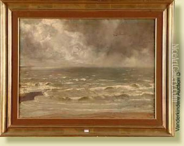 Bord De Mer Oil Painting - Guillaume Van Strydonck