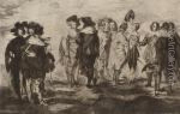 Les Petits Cavaliers (guerin 8; Harris 5) Oil Painting - Edouard Manet