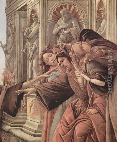 Calumny of Apelles (detail 3) Oil Painting - Sandro Botticelli