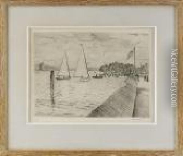 A Collection Of Five Engravings Oil Painting - Albert Marquet