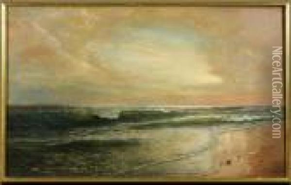 Shoreline Seascape Oil Painting - William Trost Richards