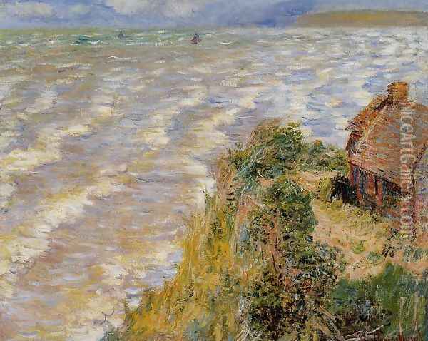 Rising Tide At Pourville Oil Painting - Claude Oscar Monet