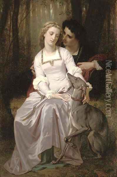Romeo et Juliette Oil Painting - Hugues Merle