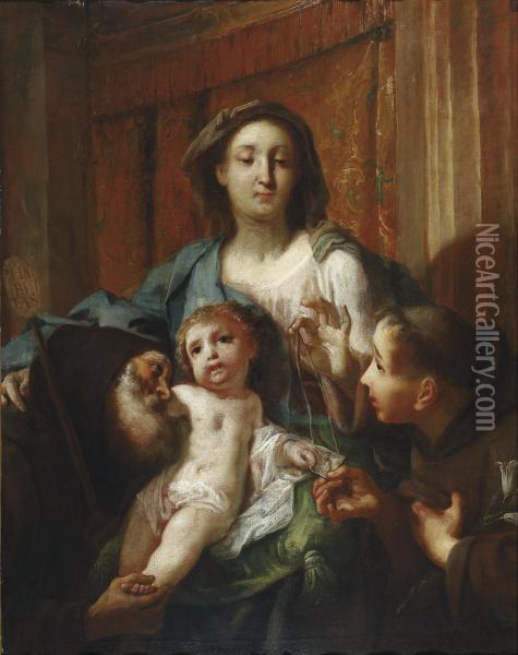 Madonna With Child Oil Painting - Giambattista Crosato
