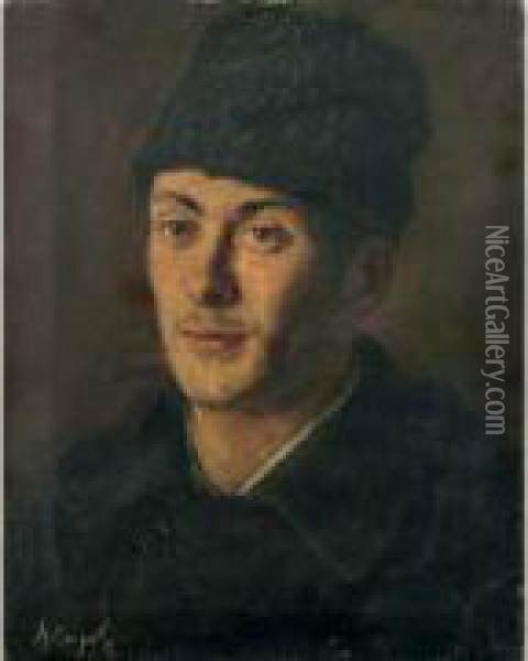 Portrait D'homme Russe Oil Painting - Valentin Aleksandrovich Serov