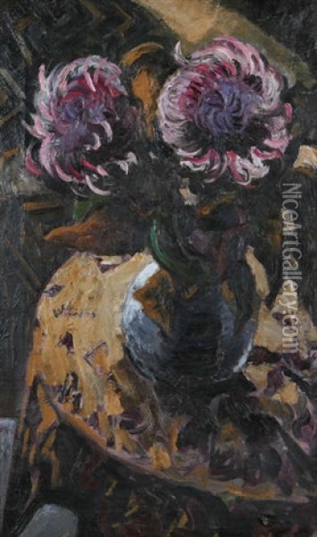 Nature Morte Aux Fleurs Oil Painting - Henri Van Straten