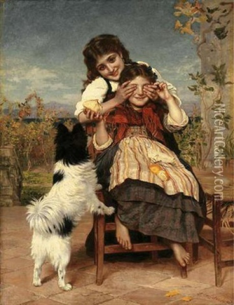 Guess Again Oil Painting - Sophie Anderson