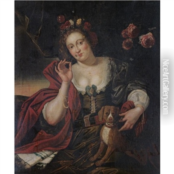 An Allegory Of Spring Oil Painting - Abraham Janssens