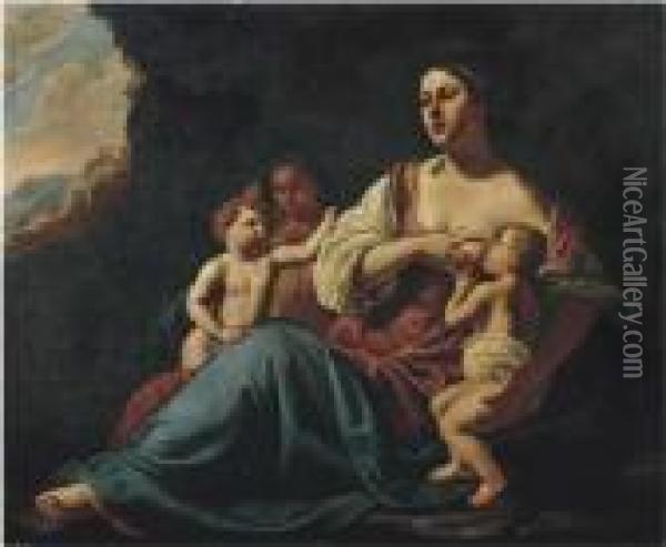 Allegoria Della Carita Oil Painting - Onofrio Palumbo