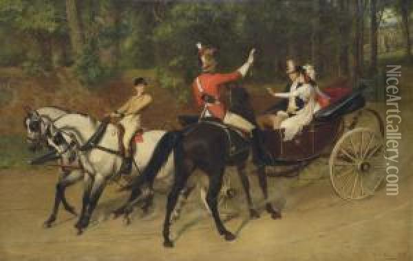 Ordered To The Front, 1815 Oil Painting - Samuel Edmund Waller
