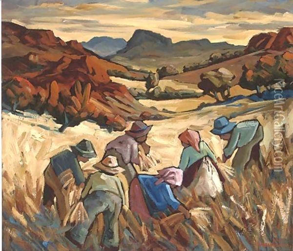 The harvesters Oil Painting - Edward H. Niemann