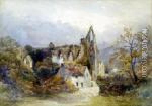 Bolton Abbey, Yorkshire Oil Painting - James Stephen Gresley