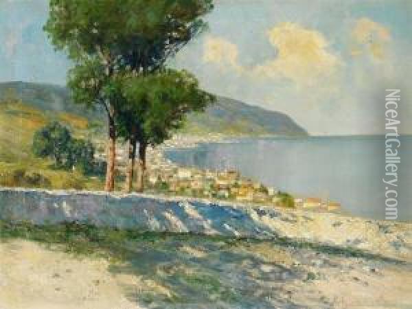 Italienische Landschaft Oil Painting - Karl Rohwedder-Ruge