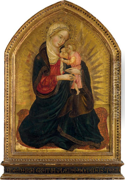 Vierge A L'enfant Oil Painting - Scolaio Di Giovanni