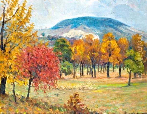 Osz Nagybanyan Oil Painting - Janos Krizsan