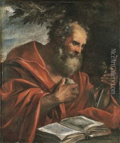 Saint Jerome Oil Painting - Giovanni Antonio Burrini
