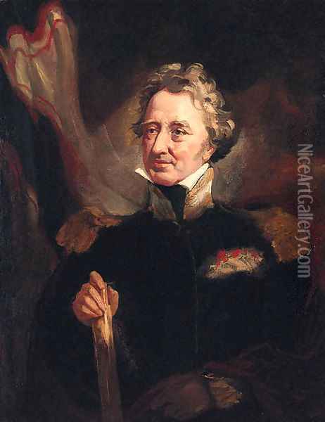 Portrait of Rear Admiral Augustus Russel Oil Painting - John Opie