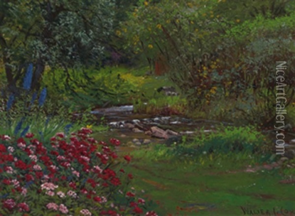 Stream - Canaan Road Oil Painting - Walter I. Cox