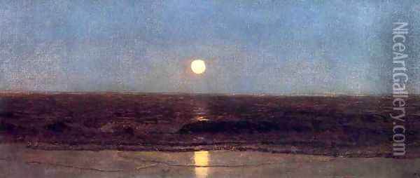 Coastal Sunset Oil Painting - Sanford Robinson Gifford