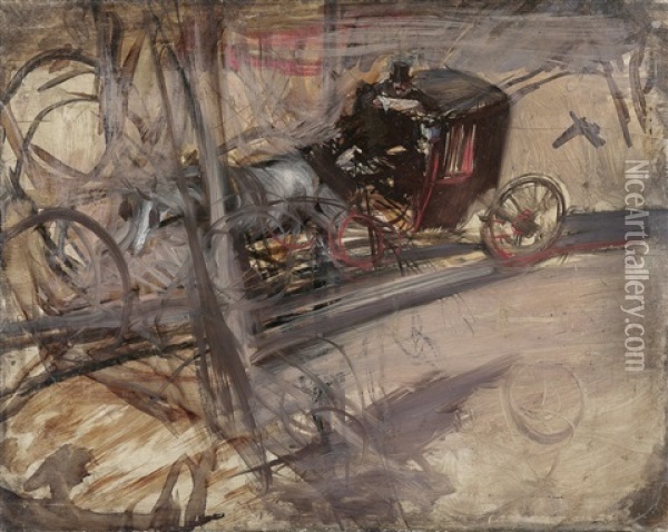 Der Kutscher Oil Painting - Giovanni Boldini