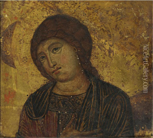 Head Of An Angel Oil Painting - Cimabue