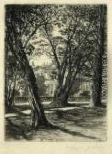 Kensington Gardens Oil Painting - Sir Francis Seymour Haden