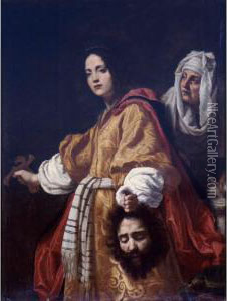 Judith Holding The Head Of Holofernes Oil Painting - Cristofano Allori