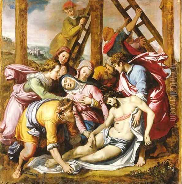 The Deposition Oil Painting - Santi Di Tito