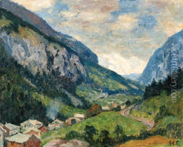 D'espagnat, G.
La Valle De Saint-nicolas Oil Painting - Georges dEspagnat