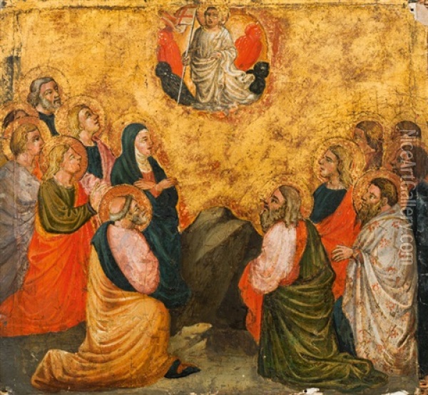 Ascension Of Christ Oil Painting - Niccolo di Pietro Gerini