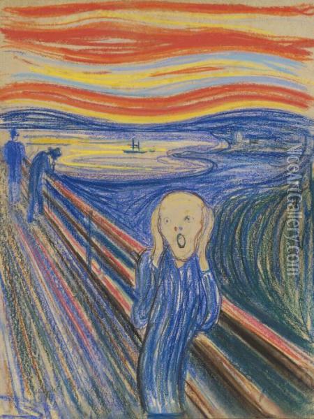 The Scream Oil Painting - Edvard Munch