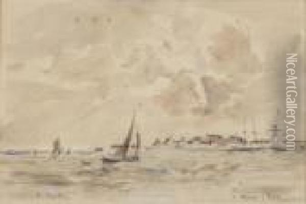 Anvers Oil Painting - Eugene Boudin