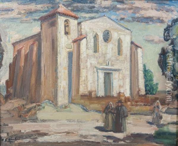 La Chapelle Oil Painting - Alexander Gordon Sinclair
