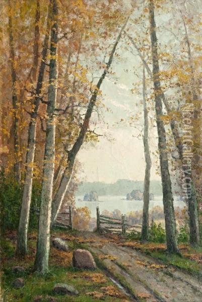 Autumn Day Oil Painting - Ellen Favorin