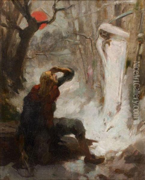La Mort Et Le Bucheron Oil Painting - Jean De La Fontaine