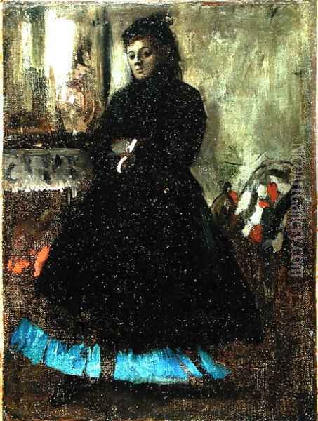 Portrait of Madame Ducros, 1858 Oil Painting - Edgar Degas