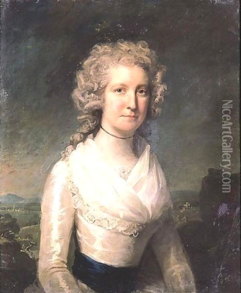 Portrait Of Dorothy Turner (Nee Gallimore) Oil Painting - Lemuel-Francis Abbott