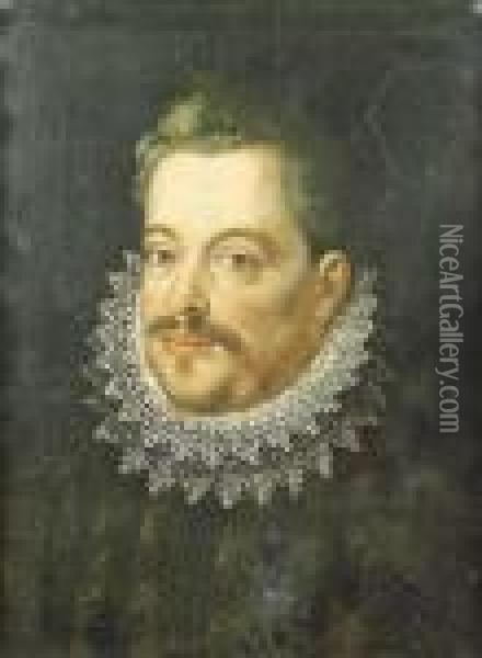 Ritratto Di Ferdinando De' Medici Oil Painting - Scipione Pulzone