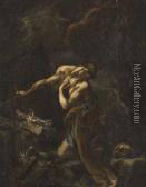 Maddalena Penitente Oil Painting - Alessandro Magnasco