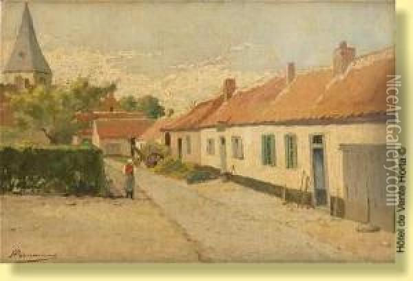 Dans Le Village Oil Painting - Paul Hermanus