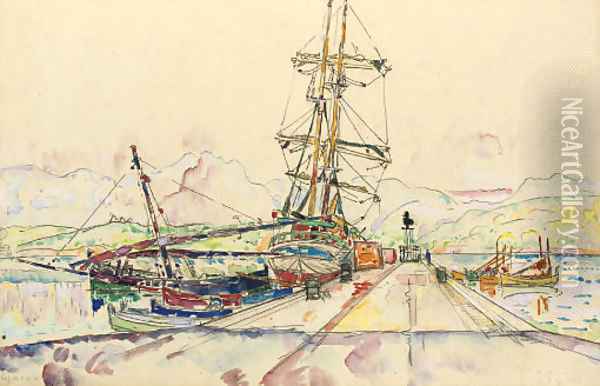 Port d'Ajaccio Oil Painting - Paul Signac