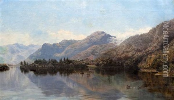 The Lakes Of Killarney Oil Painting - Bartholomew Colles Watkins
