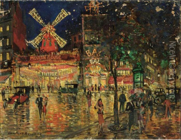 Moulin Rouge Oil Painting - Konstantin Alexeievitch Korovin