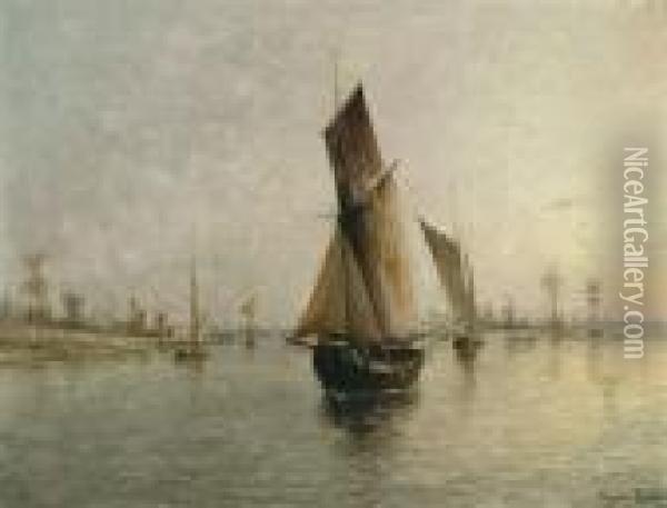 Rivierzicht(1895) Oil Painting - Gustave De Smet