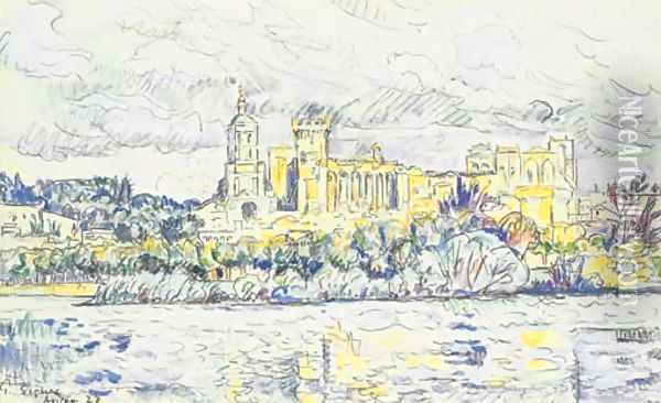 Palais des Papes, Avignon Oil Painting - Paul Signac