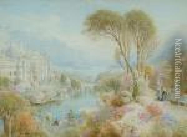 The Palace Of Pearl Oil Painting - Ebenezer Wake Cook
