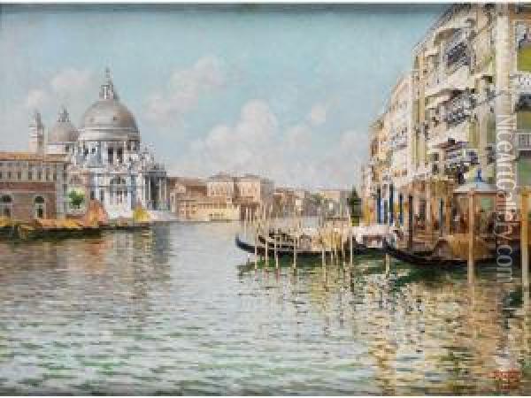 Venezianische Vedute Oil Painting - Raffaele Tafuri