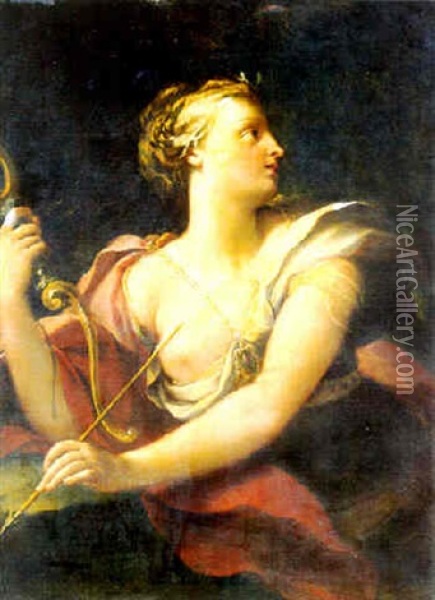 Diana The Huntress Oil Painting - Antonio Bellucci