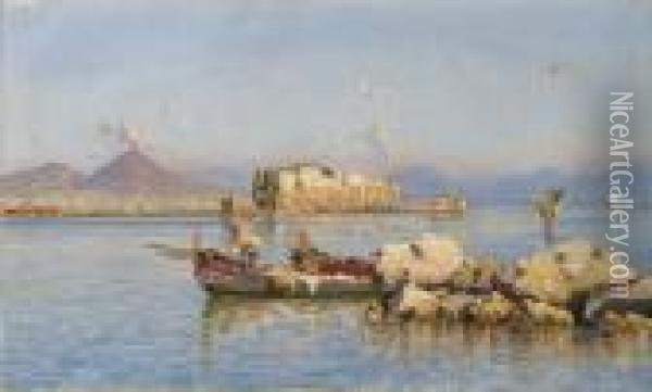 Napoli, Barche E Pescatori A Castel Dell