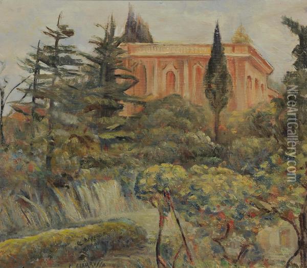 Villa Spinola Oil Painting - Cesare Giarrusso